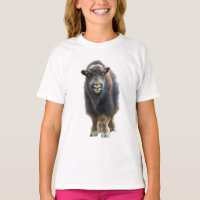 Fluffy Brown American Bison Calf Kids