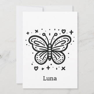 Fluffy Buffalo Baby - Kawaii Farm Animal Invitation