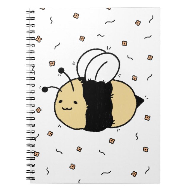 Fluffy bumble bee notebook (Front)