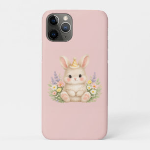 Fluffy Bunny Wildflower Design for Charming Garden Case-Mate iPhone Case