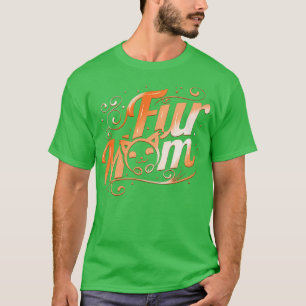 Fluffy Cat Fur Mum On Purrsday T-Shirt