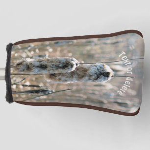 Fluffy Cattails Nature Personalised Golf Head Cover