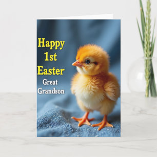 Fluffy Chick Easter Greeting Card