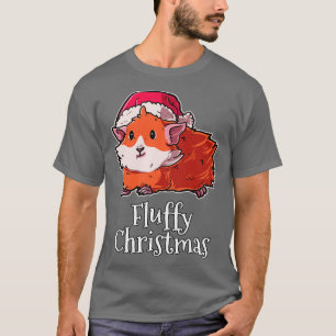 Fluffy Christmas Merry Christmas Cavy Guinea Pig T-Shirt