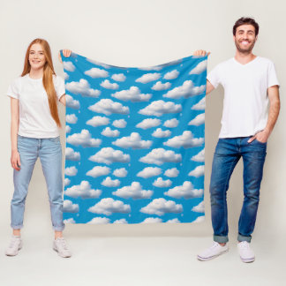 Fluffy Clouds Fleece Blanket