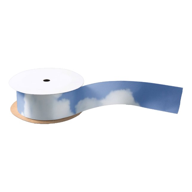 Fluffy Clouds Satin Ribbon (Spool)