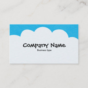 Fluffy Clouds - Sky Blue Business Card