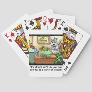 Fluffy Cohen Atty @Claw Funny Cat & Lawyer Playing Cards
