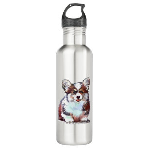 Fluffy Corgi Puppy 710 Ml Water Bottle