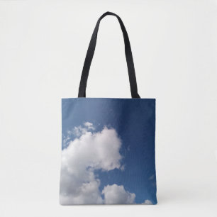 Fluffy corner of clouds tote bag