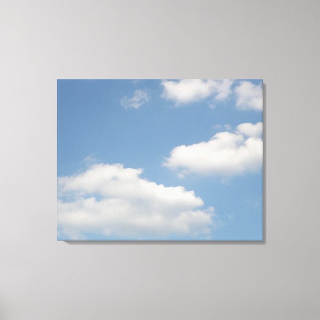 Fluffy Cumulus Clouds Canvas Print (Front)