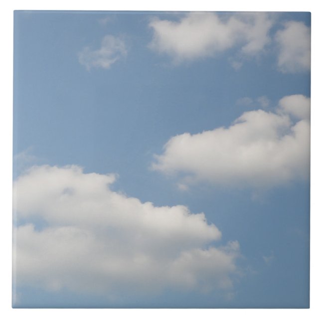 Fluffy Cumulus Clouds Tile (Front)