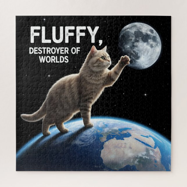 Fluffy, Destroyer of Worlds Jigsaw Puzzle (Vertical)