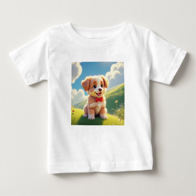 Fluffy Dreams"  "Cuddle Crew" Baby T-Shirt (Front)