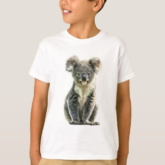 Fluffy Eucalyptus Forest Grey Koala Joey Kids T-Shirt