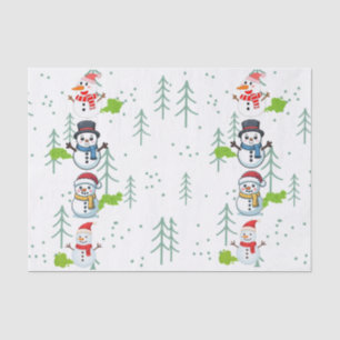 Fluffy Farts Funny Snowman Tissue Paper