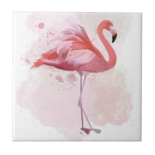 Fluffy Flamingo Tile