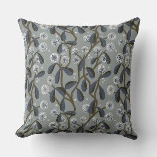 Fluffy flower pattern design on pillow