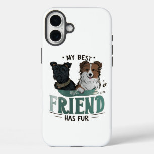 Fluffy Friend Forever iPhone 16 Plus Case