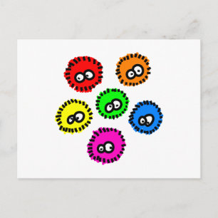 Fluffy Germs Postcard