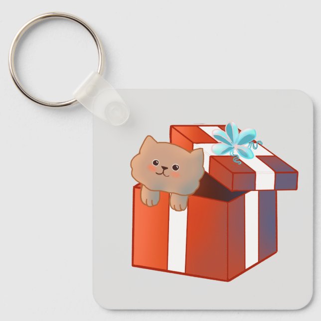 Fluffy gift key ring (Front)