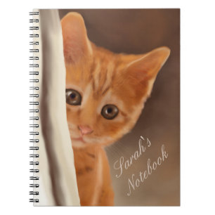 Fluffy Ginger Kitten Notebook