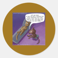 Fluffy In Therapy Funny Cat Cartoon