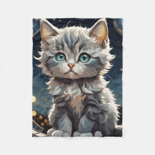 Fluffy Kitten Fleece Blanket