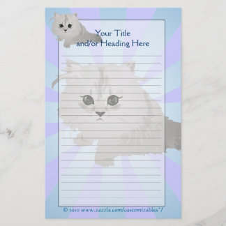Fluffy Kitten Stationery