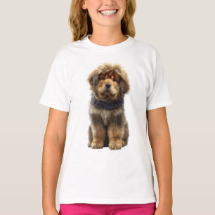 Fluffy Lion Puppy Kids T-Shirt