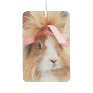 Fluffy Lionhead Bunny Rabbit Car Air Freshener