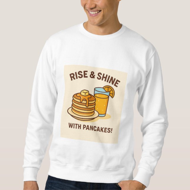 Fluffy Pancakes & Fresh Orange Juice – Breakfast B Sweatshirt (Front)