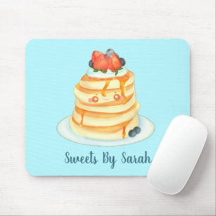 Fluffy Pancakes With Maple Syrup,Fruit And Cream Mouse Pad