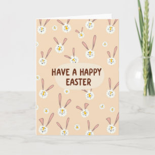 Fluffy Pattern Easter Card