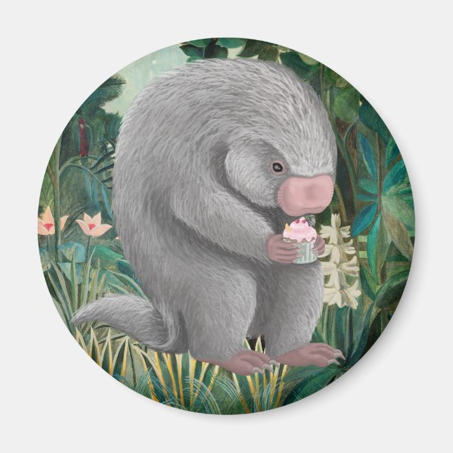 Fluffy Porcupine Magnet (Front)