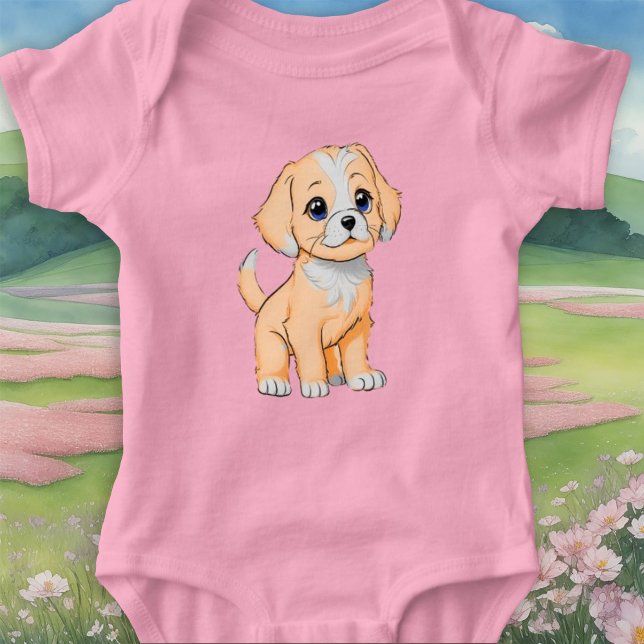 Fluffy Puppy Baby Bodysuit (Creator Uploaded)