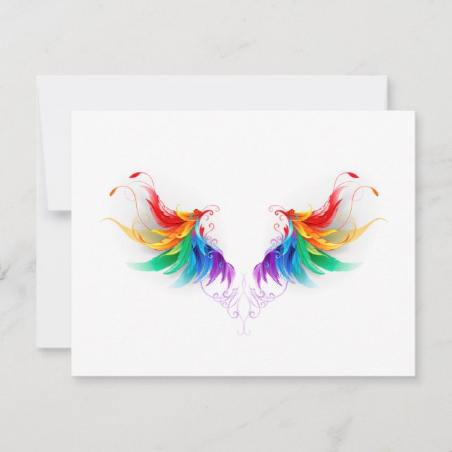 Fluffy Rainbow Wings Announcement (Front)