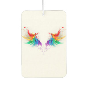 Fluffy Rainbow Wings Car Air Freshener