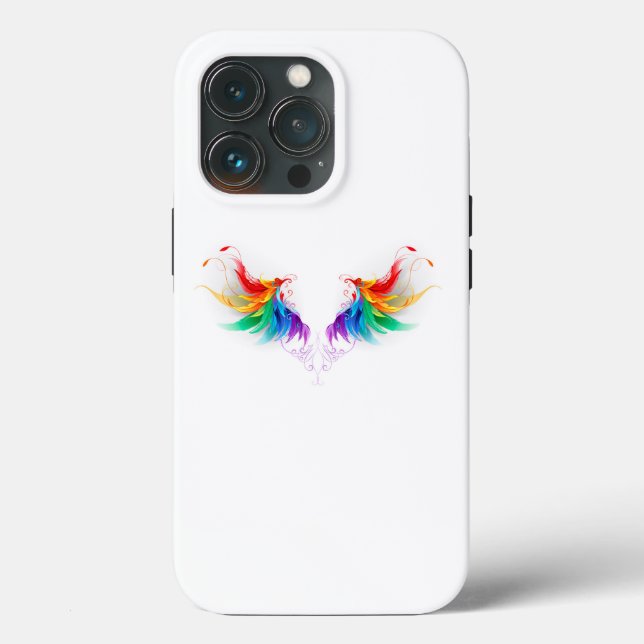 Fluffy Rainbow Wings Case-Mate iPhone Case (Back)