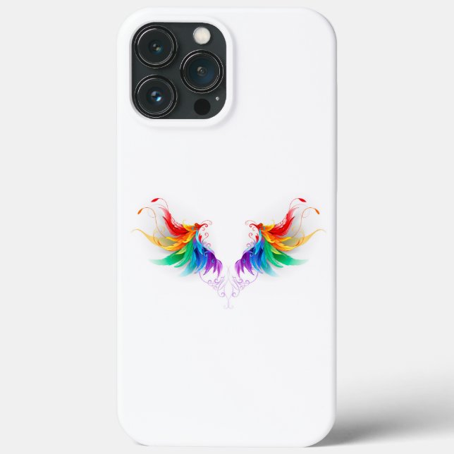 Fluffy Rainbow Wings Case-Mate iPhone Case (Back)
