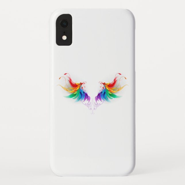 Fluffy Rainbow Wings Case-Mate iPhone Case (Back)