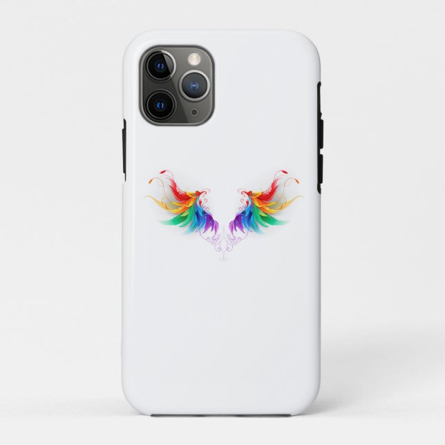 Fluffy Rainbow Wings Case-Mate iPhone Case (Back)