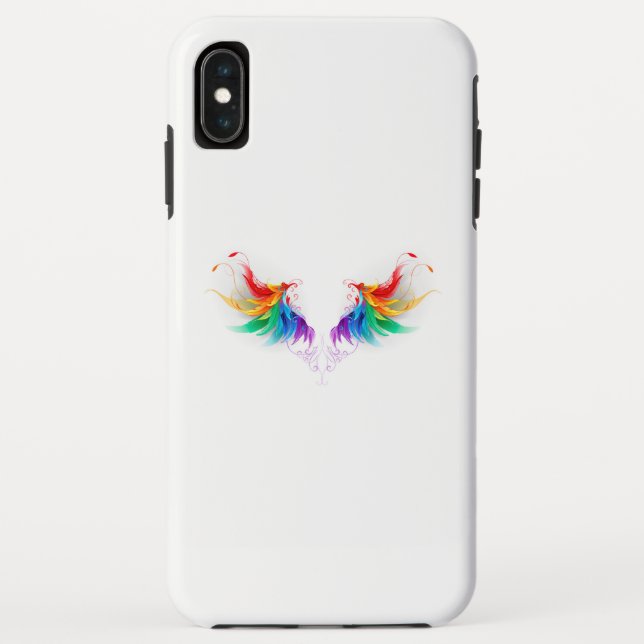 Fluffy Rainbow Wings Case-Mate iPhone Case (Back)