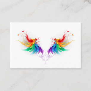 Fluffy Rainbow Wings Discount Card