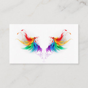Fluffy Rainbow Wings Discount Card