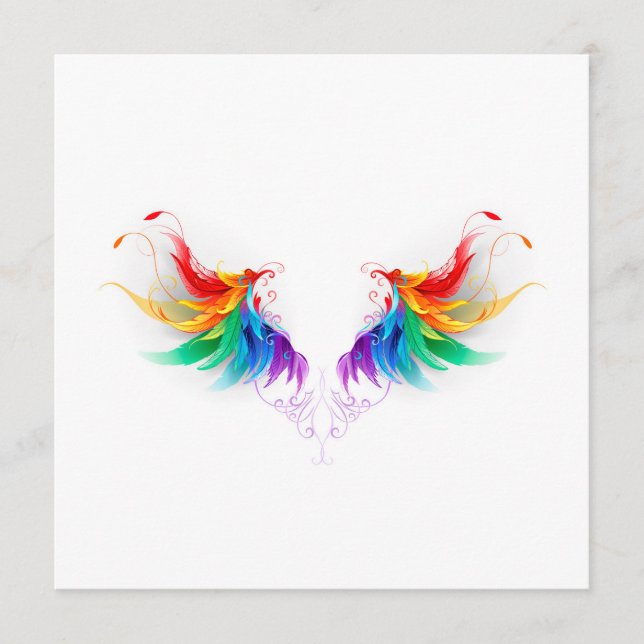 Fluffy Rainbow Wings Menu (Front)