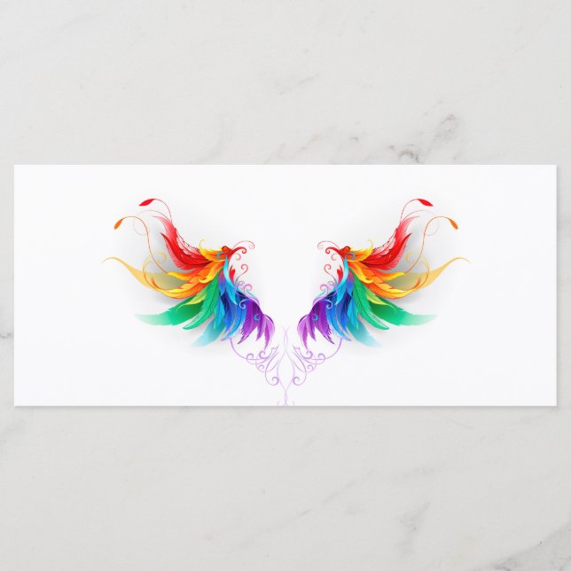 Fluffy Rainbow Wings Menu (Front)