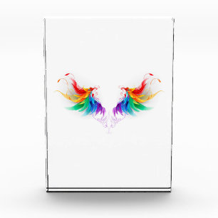Fluffy Rainbow Wings Photo Block