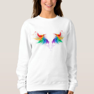Fluffy Rainbow Wings Sweatshirt