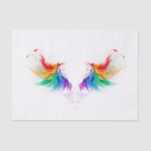 Fluffy Rainbow Wings Tissue Paper